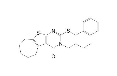 2-(benzylsulfanyl)-3-butyl-3,5,6,7,8,9-hexahydro-4H-cyclohepta[4,5]thieno[2,3-d]pyrimidin-4-one