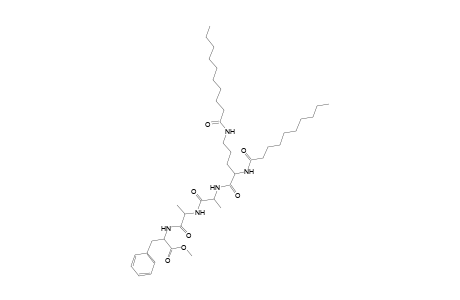 L-Phenylalanine, N-[N-[N-[N2,N5-bis(1-oxodecyl)-L-ornithyl]-L-alanyl]-L-alanyl]-, methyl ester
