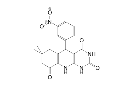 pyrimido[4,5-b]quinoline-2,4,9(3H)-trione, 1,5,6,7,8,10-hexahydro-7,7-dimethyl-5-(3-nitrophenyl)-