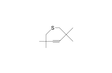 3,3,6,6-Tetramethyl-1-thia-4-cycloheptyne