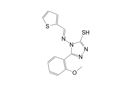 5-(2-methoxyphenyl)-4-{[(E)-2-thienylmethylidene]amino}-4H-1,2,4-triazole-3-thiol