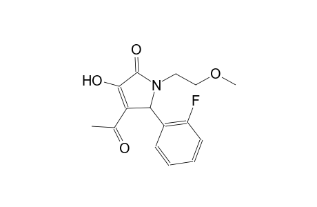 4-acetyl-5-(2-fluorophenyl)-3-hydroxy-1-(2-methoxyethyl)-1,5-dihydro-2H-pyrrol-2-one