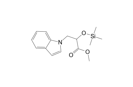 1H-Indole-1-propanoic acid, .alpha.-[(trimethylsilyl)oxy]-, methyl ester