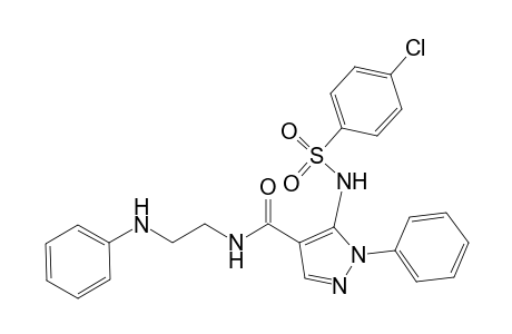 5-(4-Chlorophenylsulfonylamino)-N-(2-phenylaminoethyl)-1-phenyl-1H-pyrazole-4-carboxamide