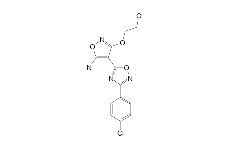2-[[5-amino-4-[3-(4-chlorophenyl)-1,2,4-oxadiazol-5-yl]-1,2-oxazol-3-yl]oxy]ethanol