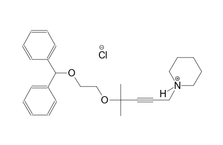 1-{4-[2-(benzhydryloxy)ethoxy]-4-methyl-2-pentynyl}piperidinium chloride