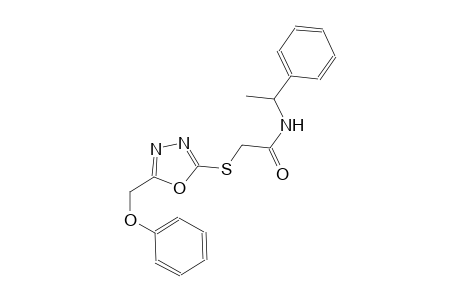 2-{[5-(phenoxymethyl)-1,3,4-oxadiazol-2-yl]sulfanyl}-N-(1-phenylethyl)acetamide