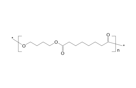 Poly(tetramethylene suberate), polyester-4,8, poly(oxysuberoyloxytetramethylene)