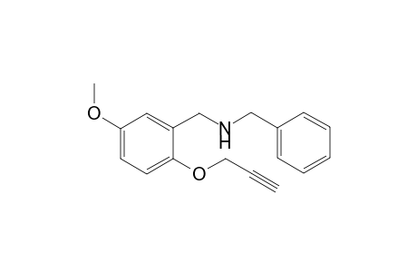 N-benzyl-1-(5-methoxy-2-(prop-2-yn-1-yloxy)phenyl)methanamine
