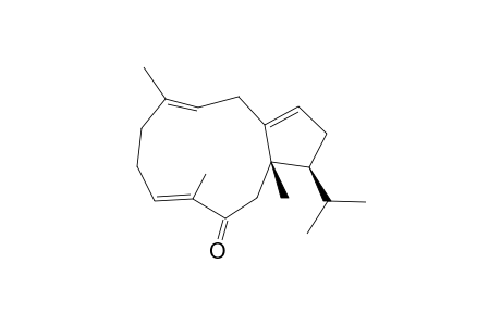 (1S,4E,8E,14S)-1,4,8-trimethyl-14-propan-2-ylbicyclo[9.3.0]tetradeca-4,8,11-trien-3-one