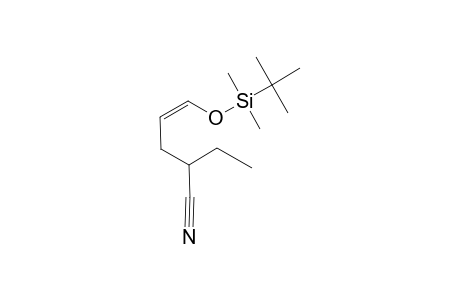 (Z)-5-(tert-butyl-dimethylsilyl)oxy-2-ethylpent-4-enenitrile