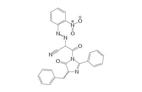 3-(4-benzylidene-5-oxo-2-phenyl-4,5-dihydro-1H-imidazole-1-yl)-2-(2-nitrophenyl diazenyl)-3-oxopropanenitrile