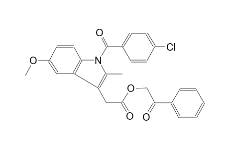 1H-indole-3-acetic acid, 1-(4-chlorobenzoyl)-5-methoxy-2-methyl-, 2-oxo-2-phenylethyl ester