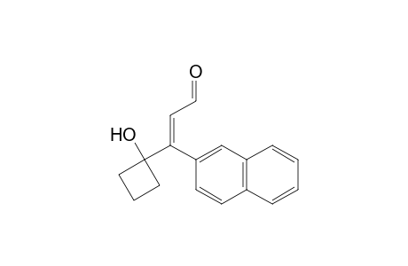 (E)-3-(1-hydroxycyclobutyl)-3-(naphthalen-2-yl)acrylaldehyde