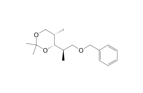 D-Xylitol, 2,4-dideoxy-2,4-dimethyl-1,3-O-(1-methylethylidene)-5-O-(phenylmethyl)-