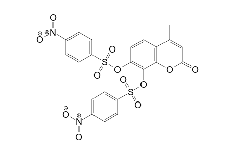 4-Methyl-2-oxo-2H-chromene-7,8-diyl bis(4-nitrobenzenesulfonate)