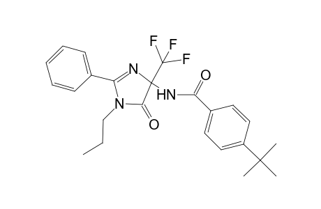 4-tert-Butyl-N-[5-oxo-2-phenyl-1-propyl-4-(trifluoromethyl)-4,5-dihydro-1H-imidazol-4-yl]benzamide