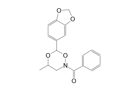 6-(1,3-Benzodioxol-5-yl)-2-benzoyl-4-methyl-1,5,2-dioxazinane