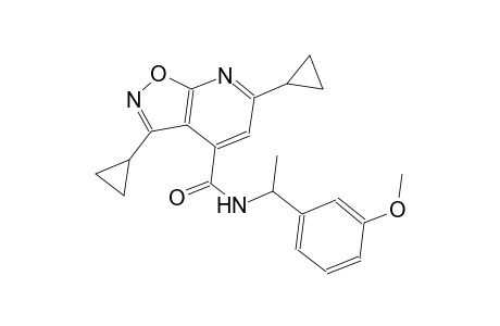 isoxazolo[5,4-b]pyridine-4-carboxamide, 3,6-dicyclopropyl-N-[1-(3-methoxyphenyl)ethyl]-