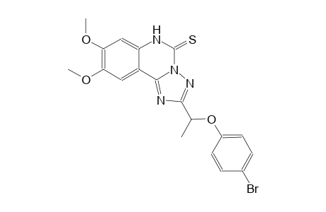 2-[1-(4-bromophenoxy)ethyl]-8,9-dimethoxy[1,2,4]triazolo[1,5-c]quinazoline-5(6H)-thione