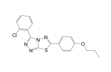 [1,2,4]triazolo[3,4-b][1,3,4]thiadiazole, 3-(2-chlorophenyl)-6-(4-propoxyphenyl)-
