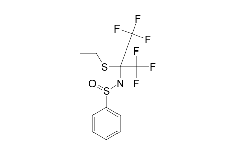 N-[1-ETHYLTHIO-2,2,2-TRIFLUORO-1-(TRIFLUOROMETHYL)-ETHYL]-BENZENESULFIN-ACID-AMIDE