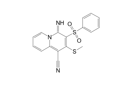 4-Imino-2-(methylsulfanyl)-3-(phenylsulfonyl)-4H-quinolizine-1-carbonitrile