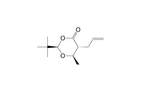 1,3-Dioxan-4-one, 2-(1,1-dimethylethyl)-6-methyl-5-(2-propenyl)-, [2R-(2.alpha.,5.beta.,6.alpha.)]-