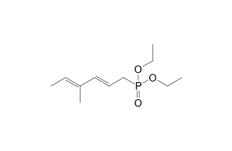 (2E,4E)-4-Methylhexa-2,4-dienphosphonic acid diethyl ester