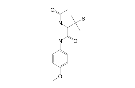2-ACETAMIDE-3-METHYL-3-MERCAPTO-N-(PARA-METHOXYPHENYL)-BUTANAMIDE