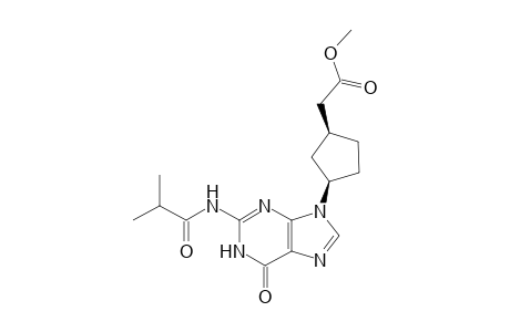 Methyl cis-3-[ 1',6'-dihydro-2'-isobutyramido-6'-oxo-9'H-purin-9'-yl]cyclopentaneacetate