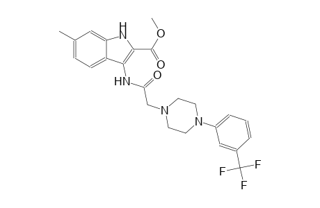 methyl 6-methyl-3-[({4-[3-(trifluoromethyl)phenyl]-1-piperazinyl}acetyl)amino]-1H-indole-2-carboxylate