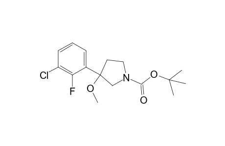 tert-butyl 3-(3-chloro-2-fluorophenyl)-3-methoxypyrrolidin-1-carboxylate