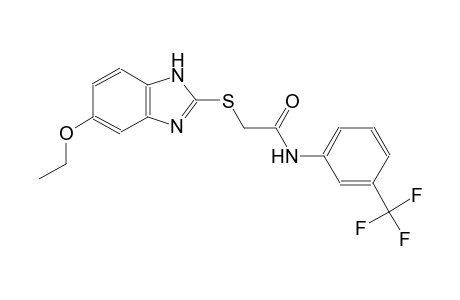 2-[(5-ethoxy-1H-benzimidazol-2-yl)sulfanyl]-N-[3-(trifluoromethyl)phenyl]acetamide