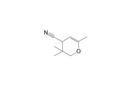 3,3,6-Trimethyl-3,4-dihydro-2H-pyran-4-carbonitrile