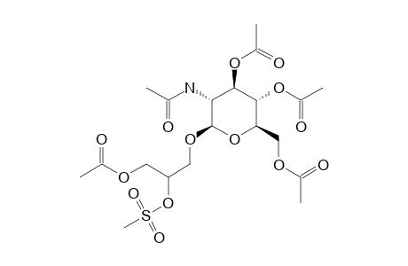 (2'S)-3'-ACETOXY-2'-MESYLOXYPROPYL-3,4,6-TRI-O-ACETYL-2-ACETYLAMINO-2-DEOXY-BETA-D-GLUCOSIDE