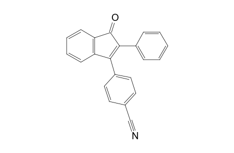 4-(1-Oxo-2-phenylinden-3-yl)benzonitrile