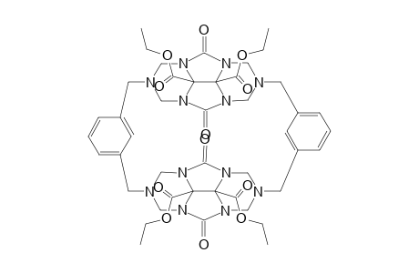 Macrocyclo {2,6-Bis[1,3-dimethylbenzene]bis[8b,8c-di(carboethoxy)-4,8-dioxotetrahydro-1H,5H-2,3a,4a,6,7a,8a-hexaazacyclopenta[def]fluorene]}