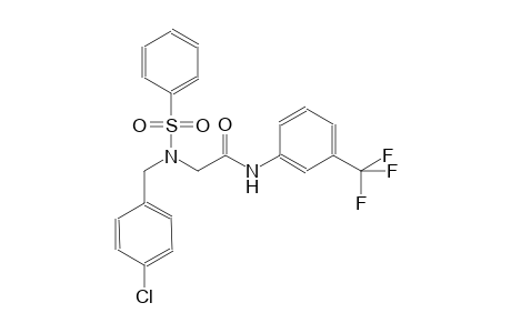 2-[(4-chlorobenzyl)(phenylsulfonyl)amino]-N-[3-(trifluoromethyl)phenyl]acetamide