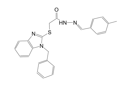 acetic acid, [[1-(phenylmethyl)-1H-benzimidazol-2-yl]thio]-, 2-[(E)-(4-methylphenyl)methylidene]hydrazide