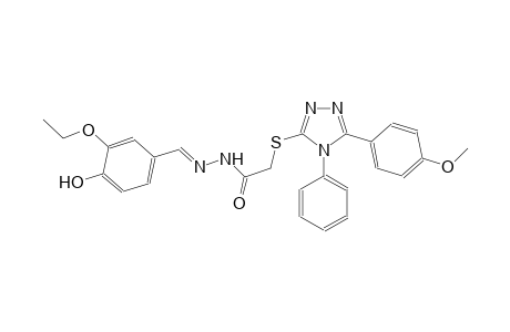 acetic acid, [[5-(4-methoxyphenyl)-4-phenyl-4H-1,2,4-triazol-3-yl]thio]-, 2-[(E)-(3-ethoxy-4-hydroxyphenyl)methylidene]hydrazide