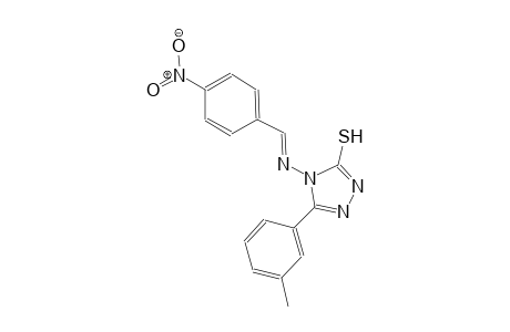 5-(3-methylphenyl)-4-{[(E)-(4-nitrophenyl)methylidene]amino}-4H-1,2,4-triazol-3-yl hydrosulfide