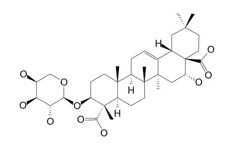 DIANTHOSAPONIN-C;16-ALPHA-HYDROXY-GYPSOGENIC-ACID-3-O-ALPHA-L-ARABINOPYRANOSIDE