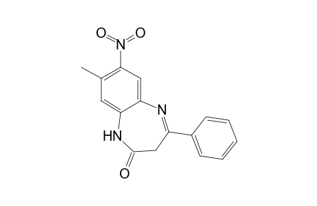 4-Phenyl-8-methyl-7-nitro-4R-2,3-dihydro-1H-1,5-benzodiazepin-2-one