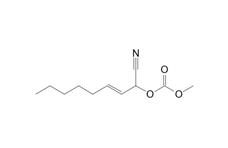 (E)-2-(Methoxycarbonyloxy)non-3-enenitrile