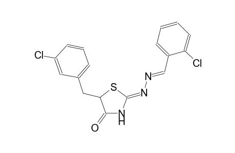benzaldehyde, 2-chloro-, [(2Z)-5-[(3-chlorophenyl)methyl]-4-oxothiazolidinylidene]hydrazone