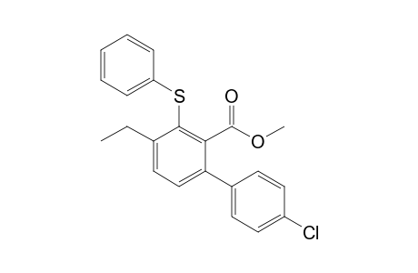 Methyl 4'-chloro-4-ethyl-3-phenylsulfanylbiphenyl-2-carboxylate
