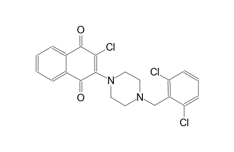 2-chloro-3-[4-(2,6-dichlorobenzyl)-1-piperazinyl]naphthoquinone