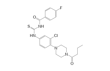 N-[4-(4-butyryl-1-piperazinyl)-3-chlorophenyl]-N'-(4-fluorobenzoyl)thiourea