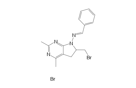 7-Phenylmetheleneamino-6-bromomethyl-2,4-dimethyl-5,6-dihydropyrrolo[2,3-d]pyrimidinehydrobromide